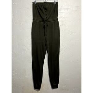 Daytrip army green strapless jogger jumper womens small grunge casual‎ comfort